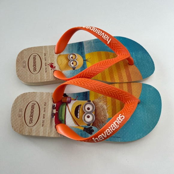 Havaianas Minions Flip Flop Sandal size 3/4Youth - Picture 1 of 8